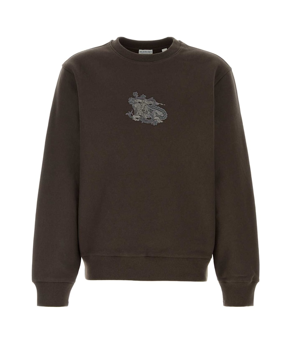 パーカー・フーディ Burberry Dark Brown Cotton Blend Sweatshirt Burberry Dark Brown Cotton Blend Sweatshirt (Burberry
