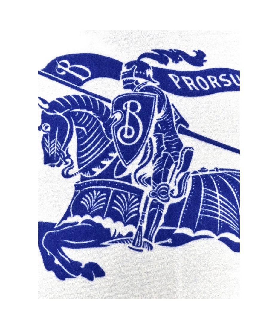 【関税&送料込】Burberry Equestrian Knight Design Print Silk BURBERRY | Equestrian Knight-Print Silk Shirt | Men | Blk