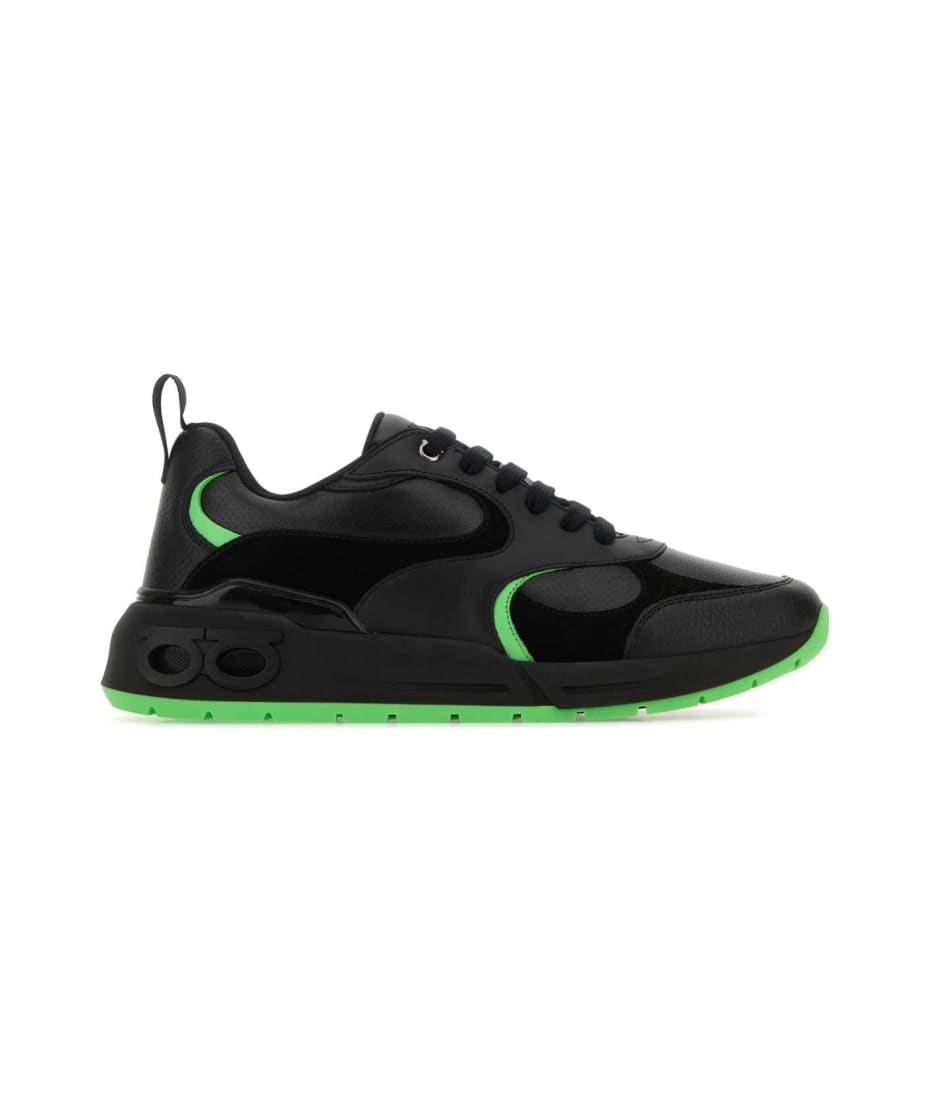 スニーカー FERRAGAMO Black leather Cosimina sneakers Ferragamo Black Leather Cosimina Sneakers | italist, ALWAYS