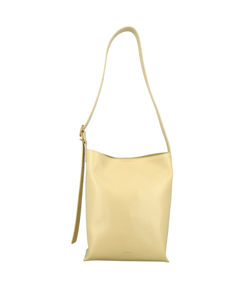★Jil Sander★ Mini Cannolo Tote Bag Pale Yellow J08WD0008P5 Jil Sander Cannolo Tote Bag | italist
