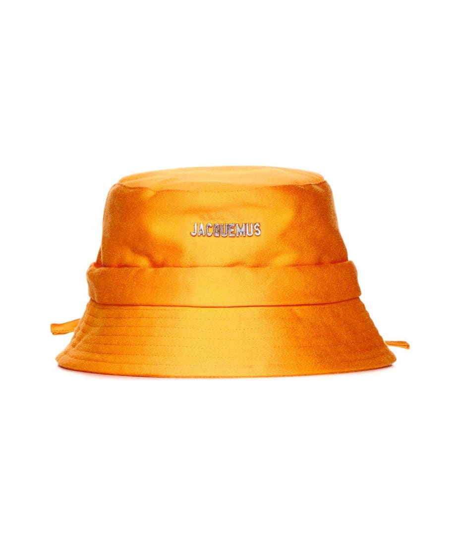 Jacquemus Le Bob Gadjo Knotted Bucket Hat - Dark orange