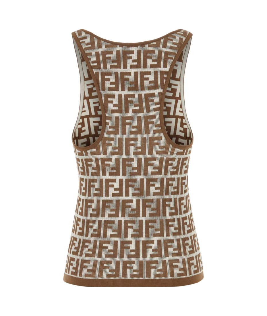 Tシャツ・カットソー FENDI CAMEL STRETCH NYLON TANK TOP Fendi Men's Camel Stretch Nylon Tank Top () IFCHIC.COM