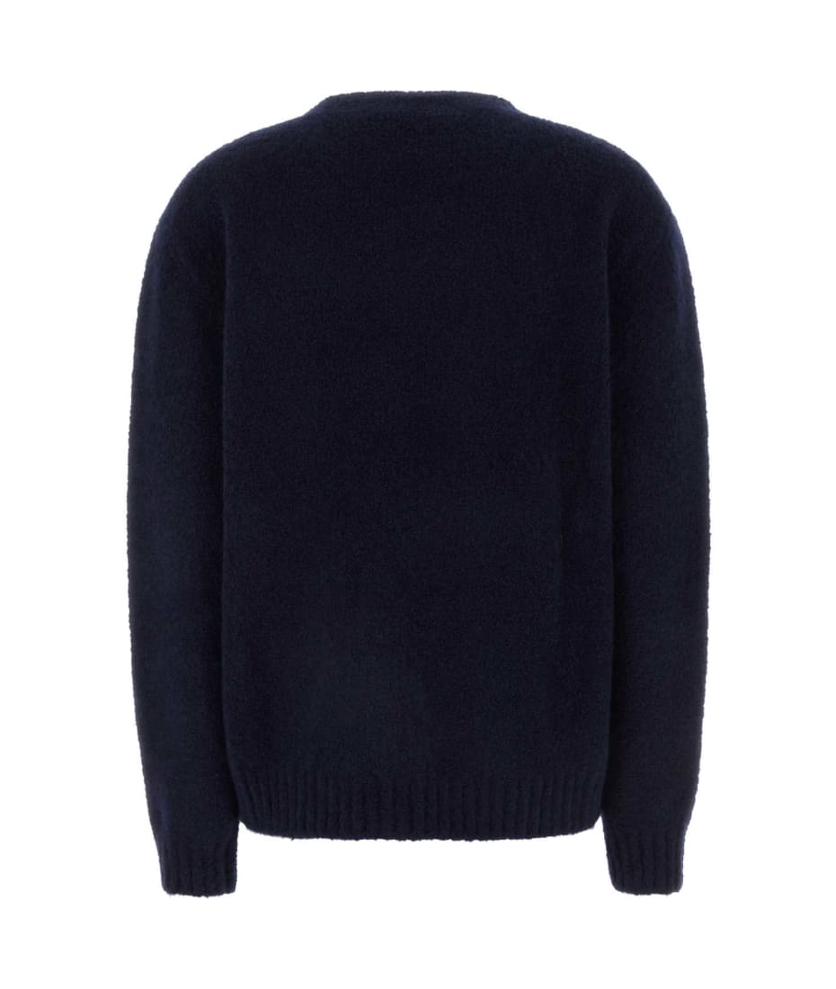 Miu Miu Navy Blue Virgin Wool Sweater | italist