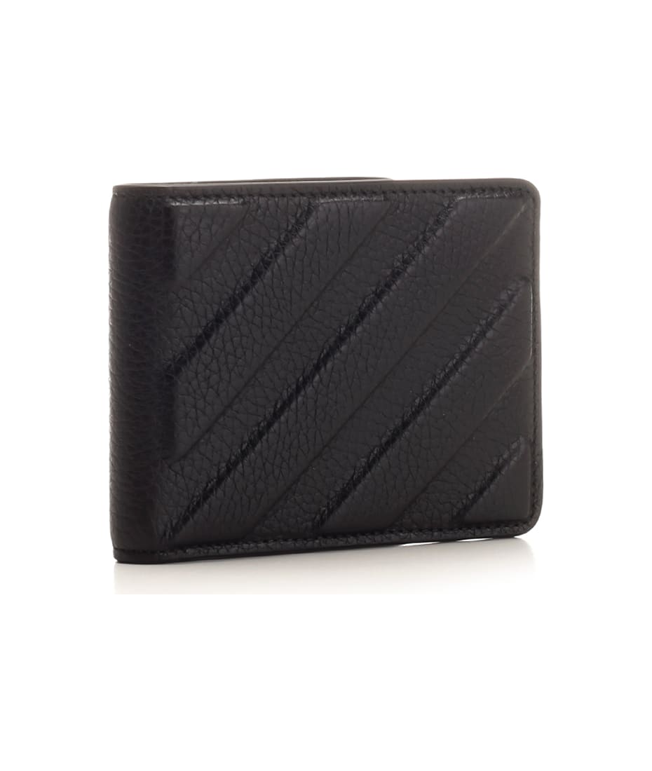 Off-White Diag Print Bi-fold Wallet