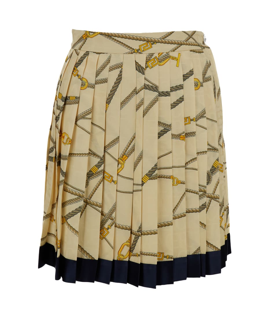 ミニスカート VERSACE NAUTICAL PRINT MINI SKIRT (10008291A100545K400) Versace Nautical Print Mini Skirt | italist