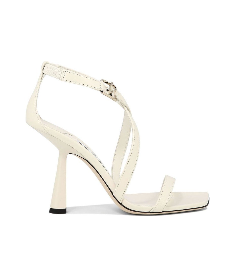 【Jimmy Choo】JESSICA SANDAL 100MM◆JESSICA100NAP Jimmy Choo 100mm Jessica Sandals | Pink | FARFETCH