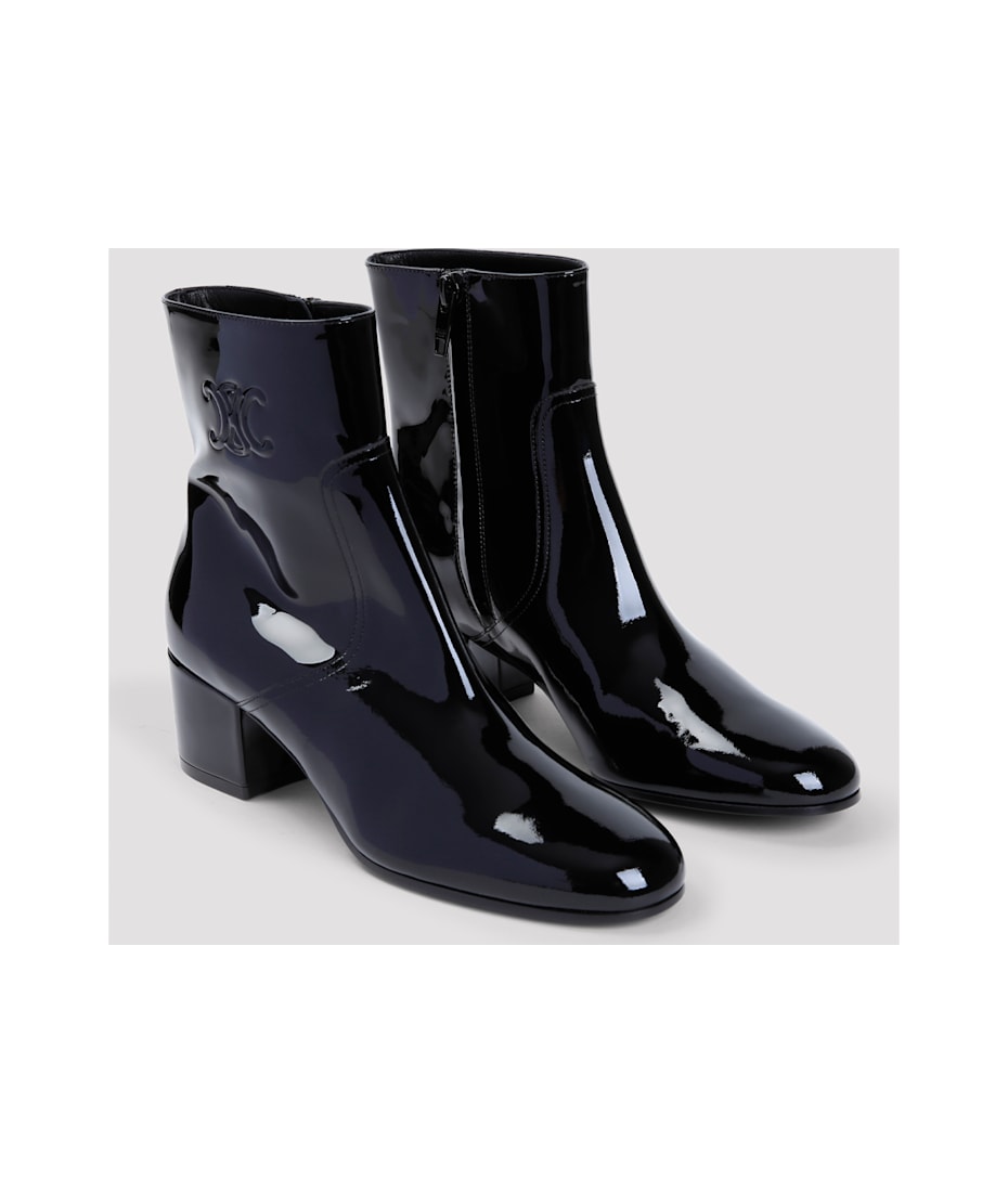 【関税送料無料】LES BOTTES CELINE TRIOMPHE ZIPPED BOOT Women's Celine Triomphe Rangers zipped boots in calfskin