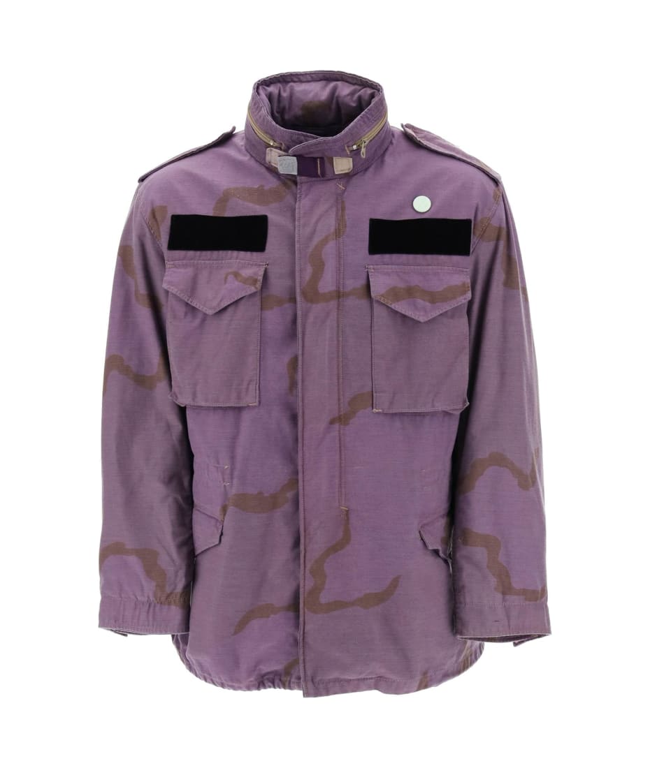 OAMC Field Jacket In Cotton With Camouflage Pattern | italist