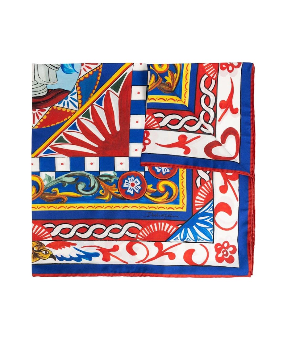 【送料&関税込】Dolce & Gabbana Carretto Patterned Scarf Dolce & Gabbana Carretto Patterned Scarf | italist