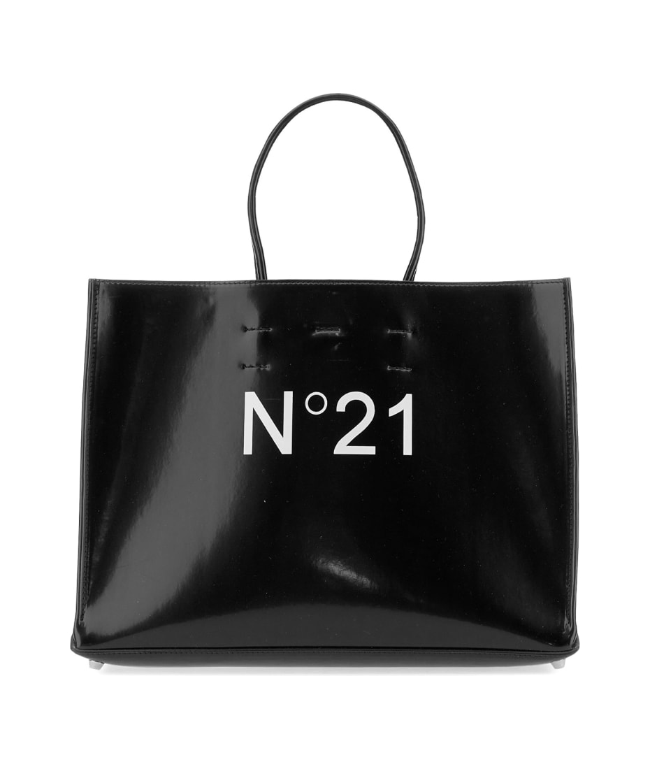 【関税&送料込】N 21 Small Shopper Bag shopper bag 横型 black | kentohashiguchi