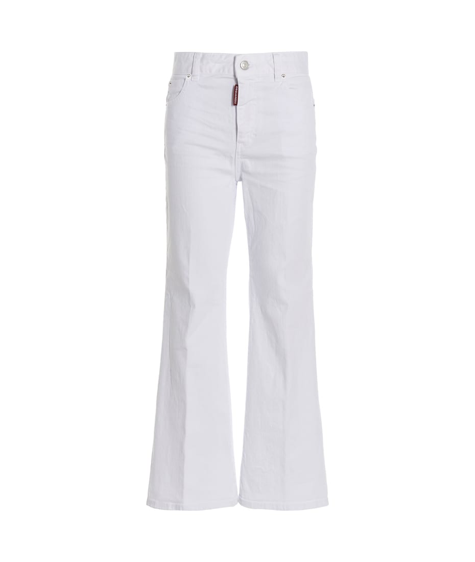 FLARED CROPPED JEANS