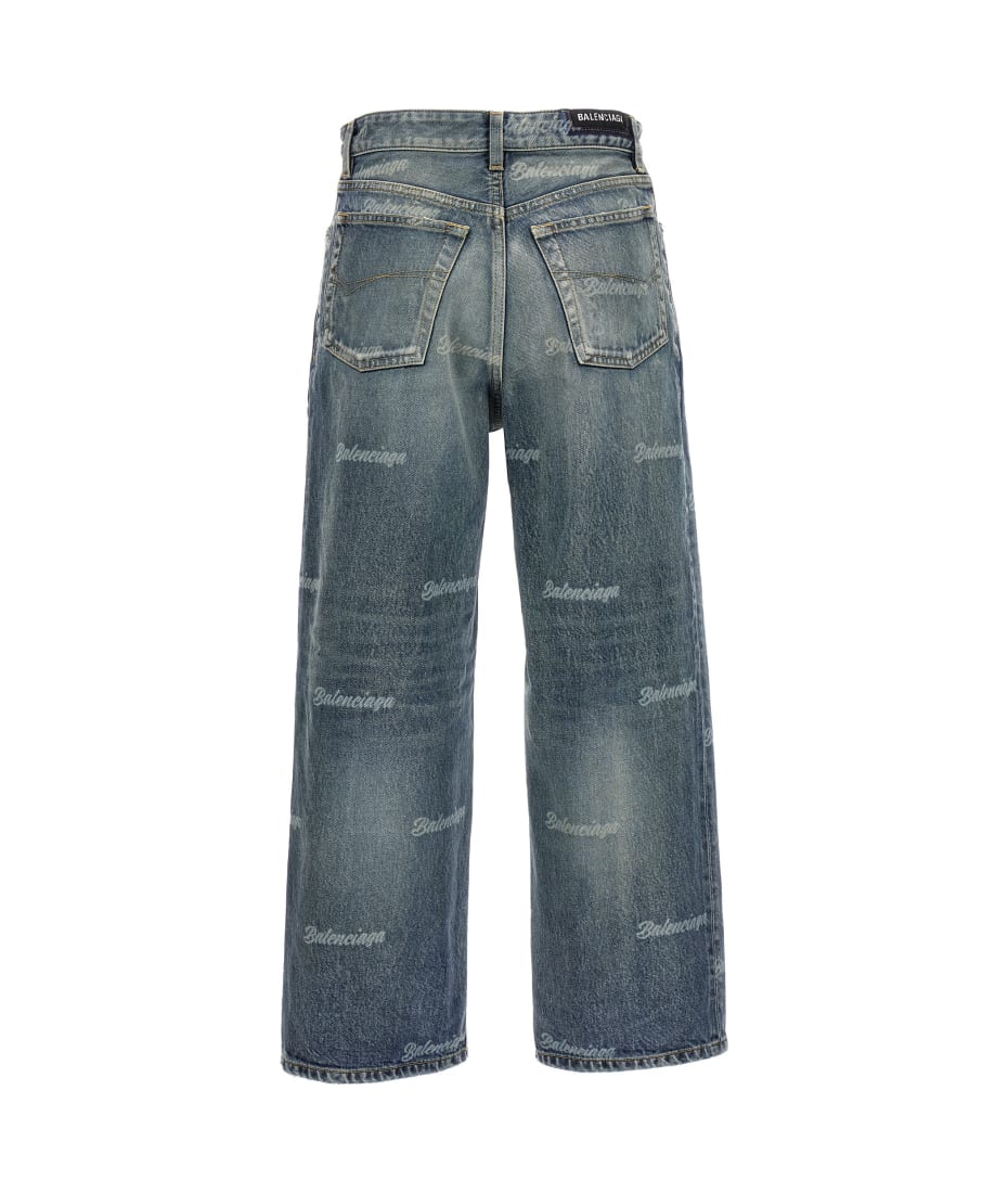 Balenciaga All Over-logo Jeans | italist 