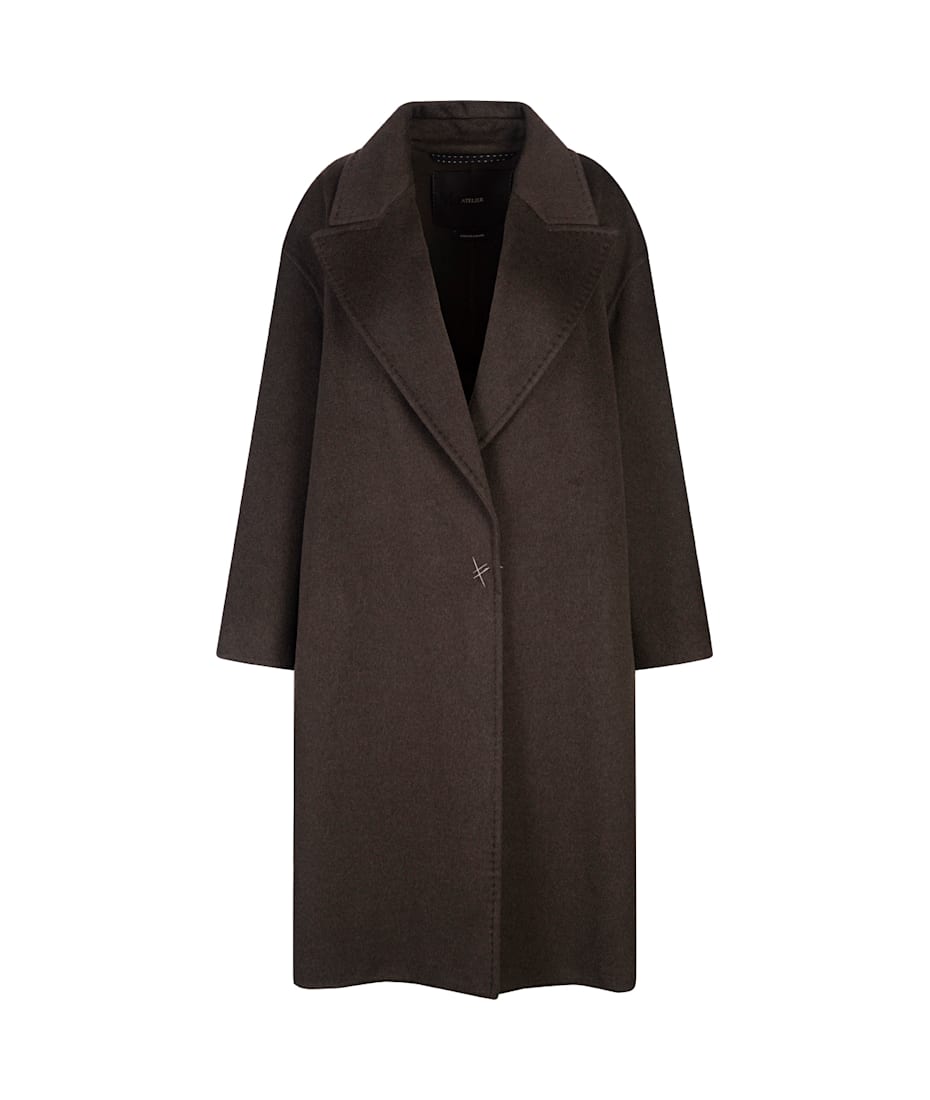 【送料&関税込】Max Mara Khaki Green Valle Coat Max Mara Khaki Green Valle Coat | italist