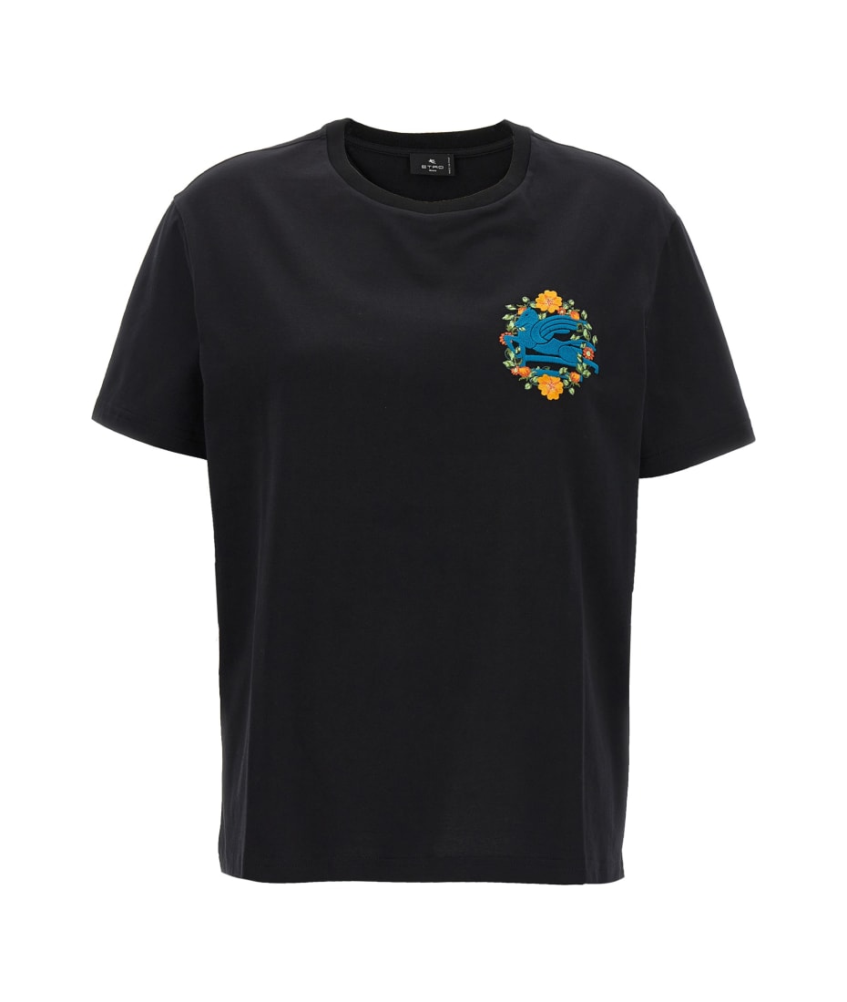 Etro Logo Embroidery T-shirt | italist