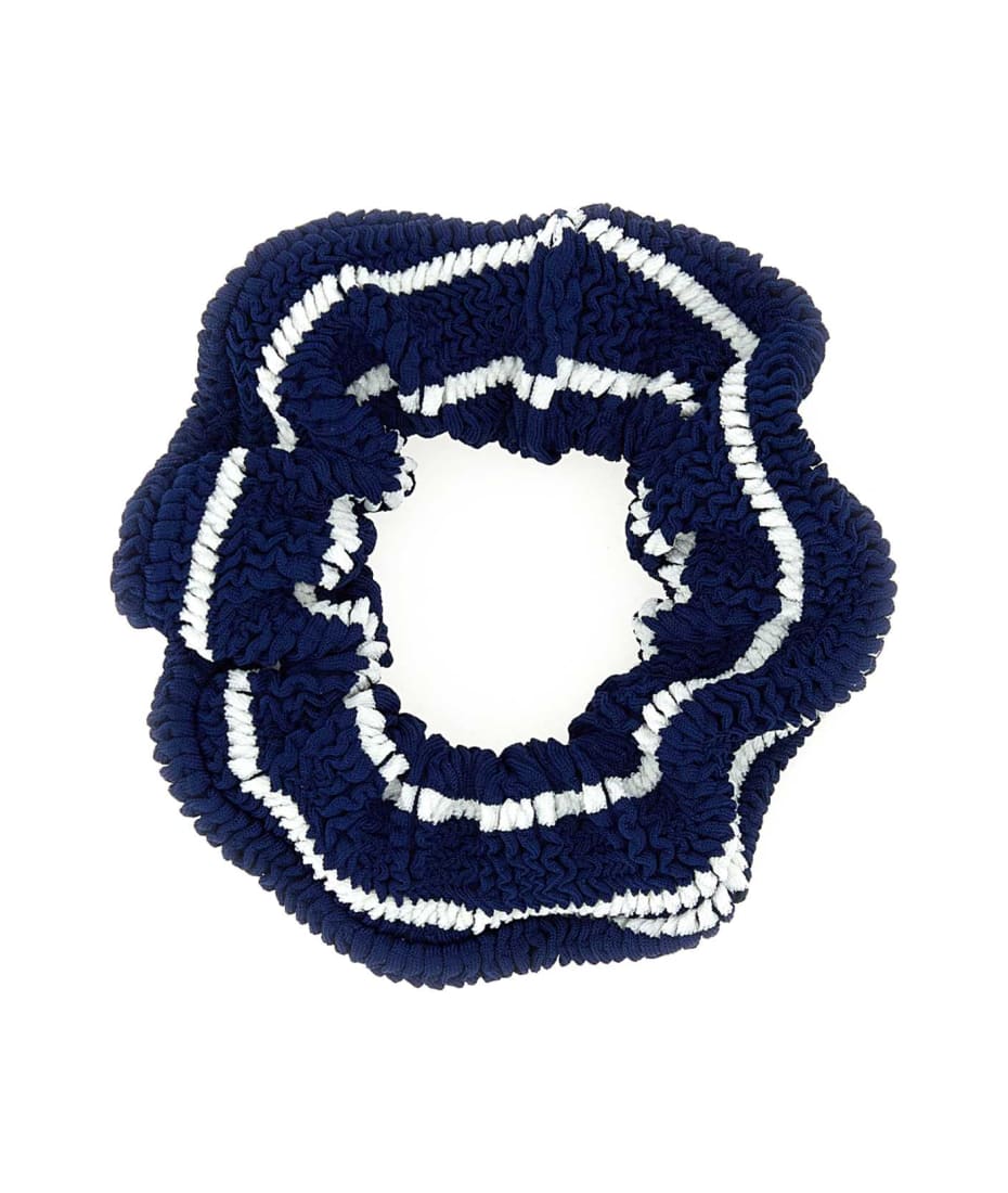 ヘアアクセサリー Hunza G Two-tone fabric scrunchie (SCRUNCHIE NAVYWHITE) Hunza G Two-tone Fabric Scrunchie | italist
