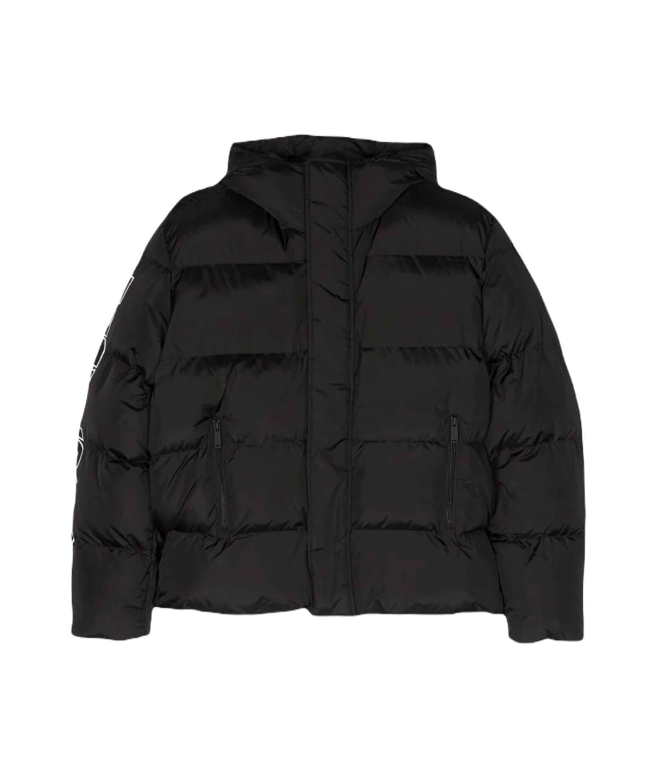 Dsquared2 logo-print detail padded coat