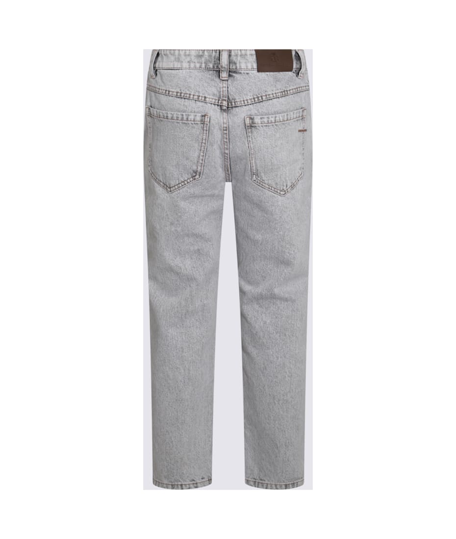 Brunello Cucinelli Grey Cotton Denim Jeans | italist, ALWAYS