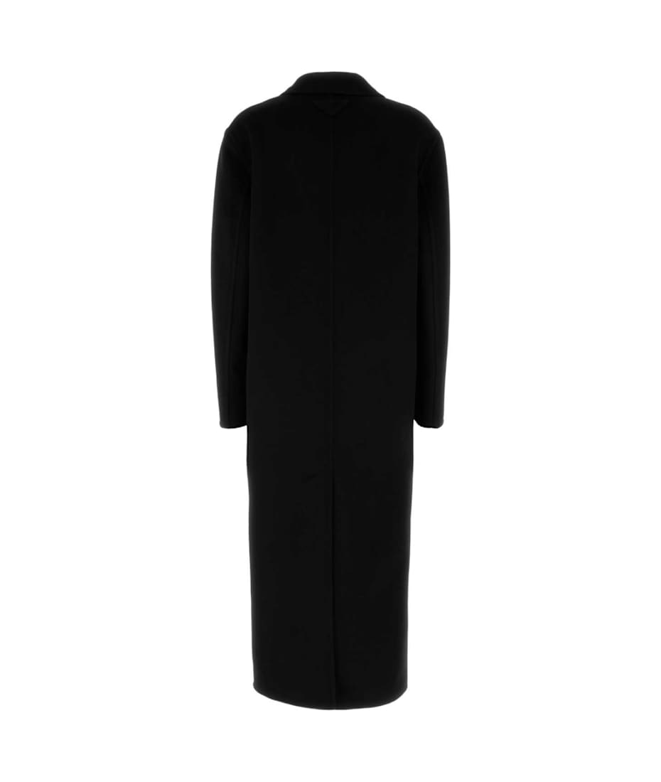 【関税&送料込】Prada Black Wool Blend Coat Prada Black Wool Blend Coat | italist