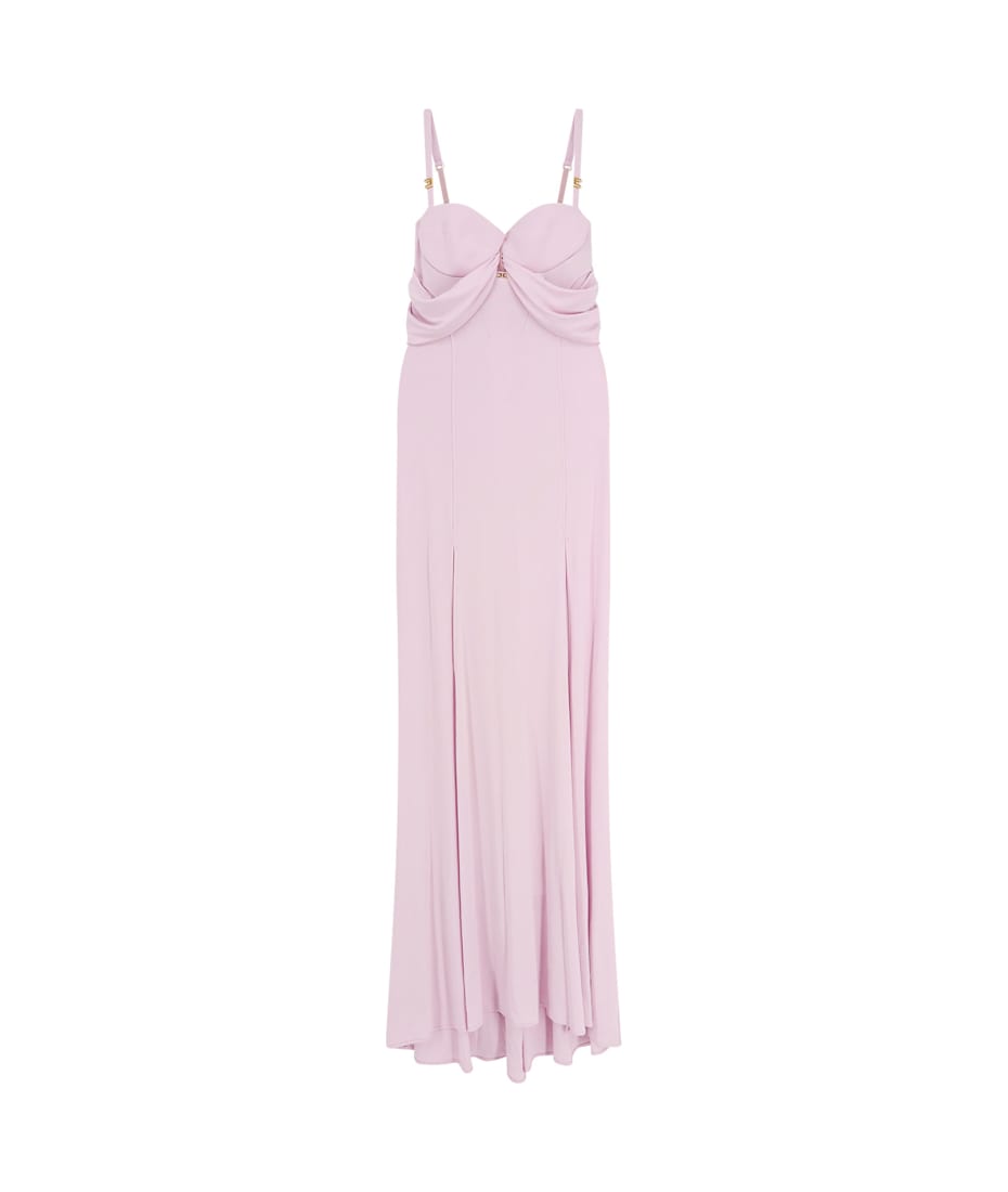 ワンピース ELISABETTA FRANCHI Red carpet stretch viscose long dress Elisabetta Franchi Red Carpet Stretch Viscose Long Dress