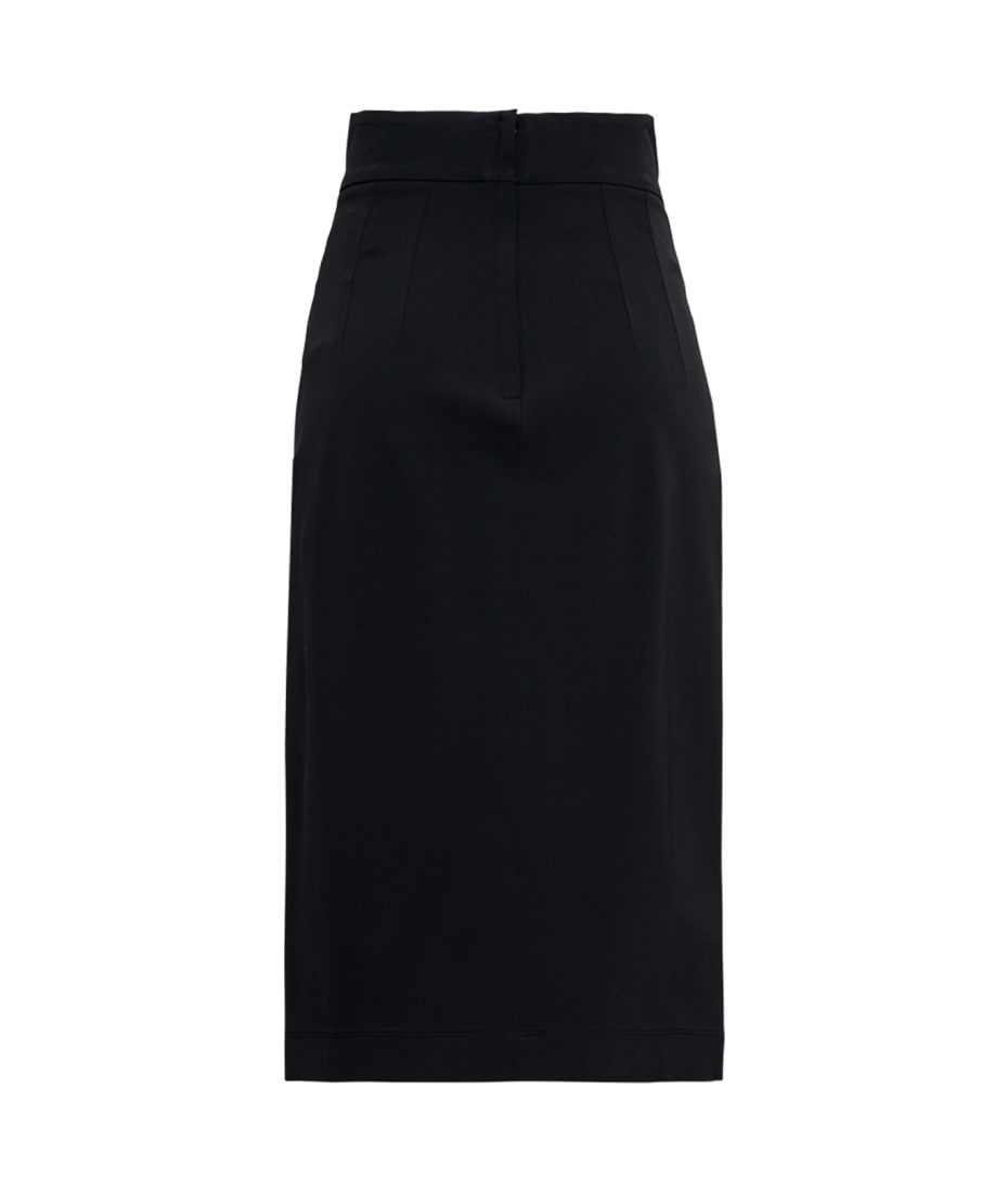 【関税&送料込み】Dolce & Gabbana Black Viscose Blend Skir Dolce & Gabbana Black Longuette In Viscose Blend | italist