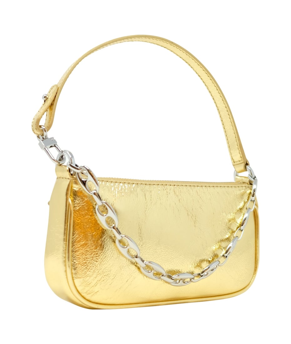 By Far Mini Rachel Metallic Leather Bag