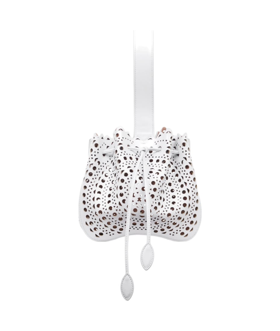 【ALAIA】関税込★ヴィエンヌ ローズ マリー 16インチ バッグ Alaia White Rose Marie 16 Bag | italist