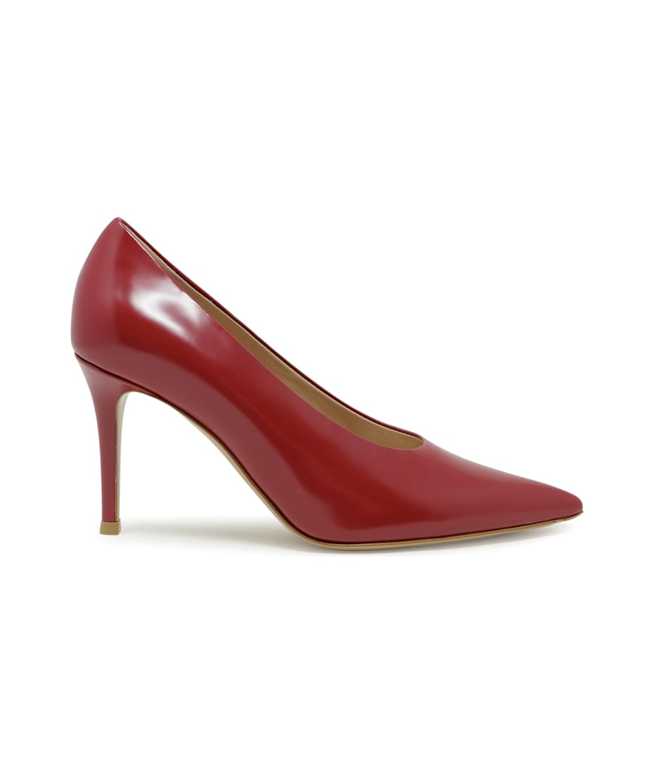 Gianvito Rossi Red Leather Pumps | italist
