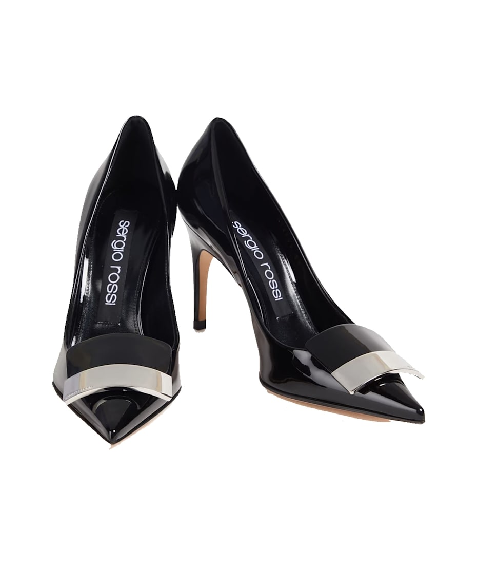 パンプス SERGIO ROSSI SR PILIER PUMPS IN PATENT LEATHER sr Pilier Pumps Black – Sergio Rossi