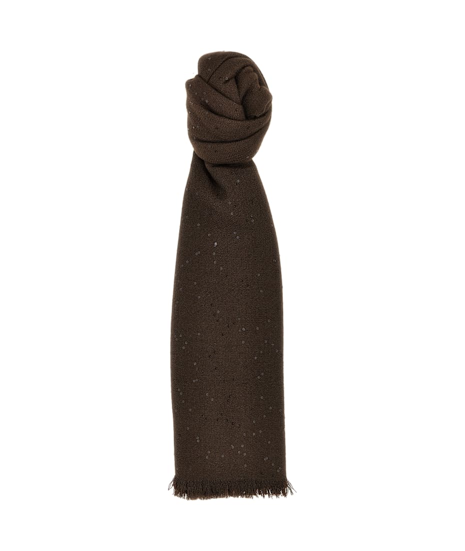 スカーフ BRUNELLO CUCINELLI Scarf with micro-sequins Brunello Cucinelli Micro Sequin Scarf | italist