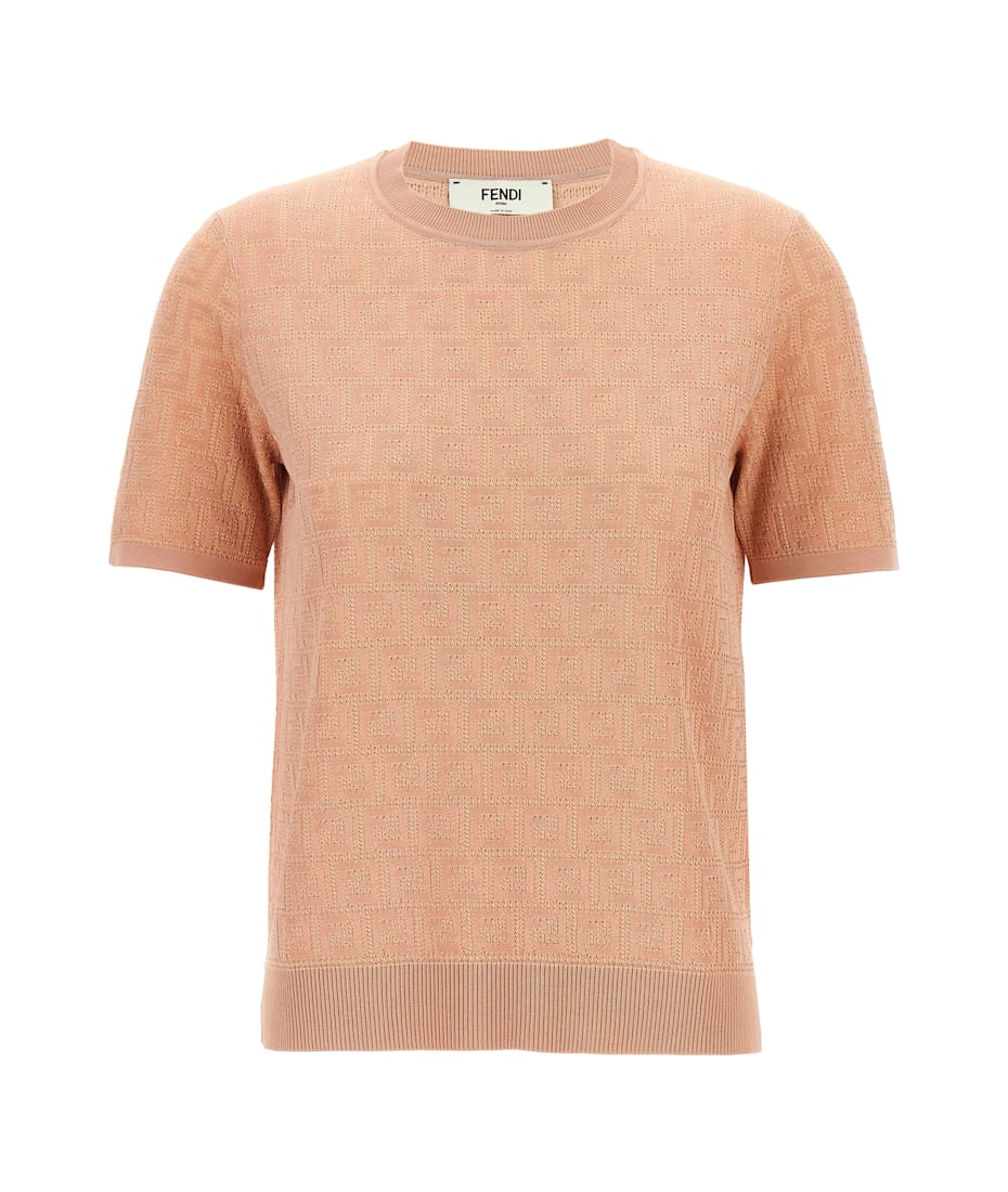 Fendi FF cotton t-shirt フェンディ FFコットンTシャツ 楽天市場】フェンディ FENDI ブルー FFコットン Tシャツ クルー