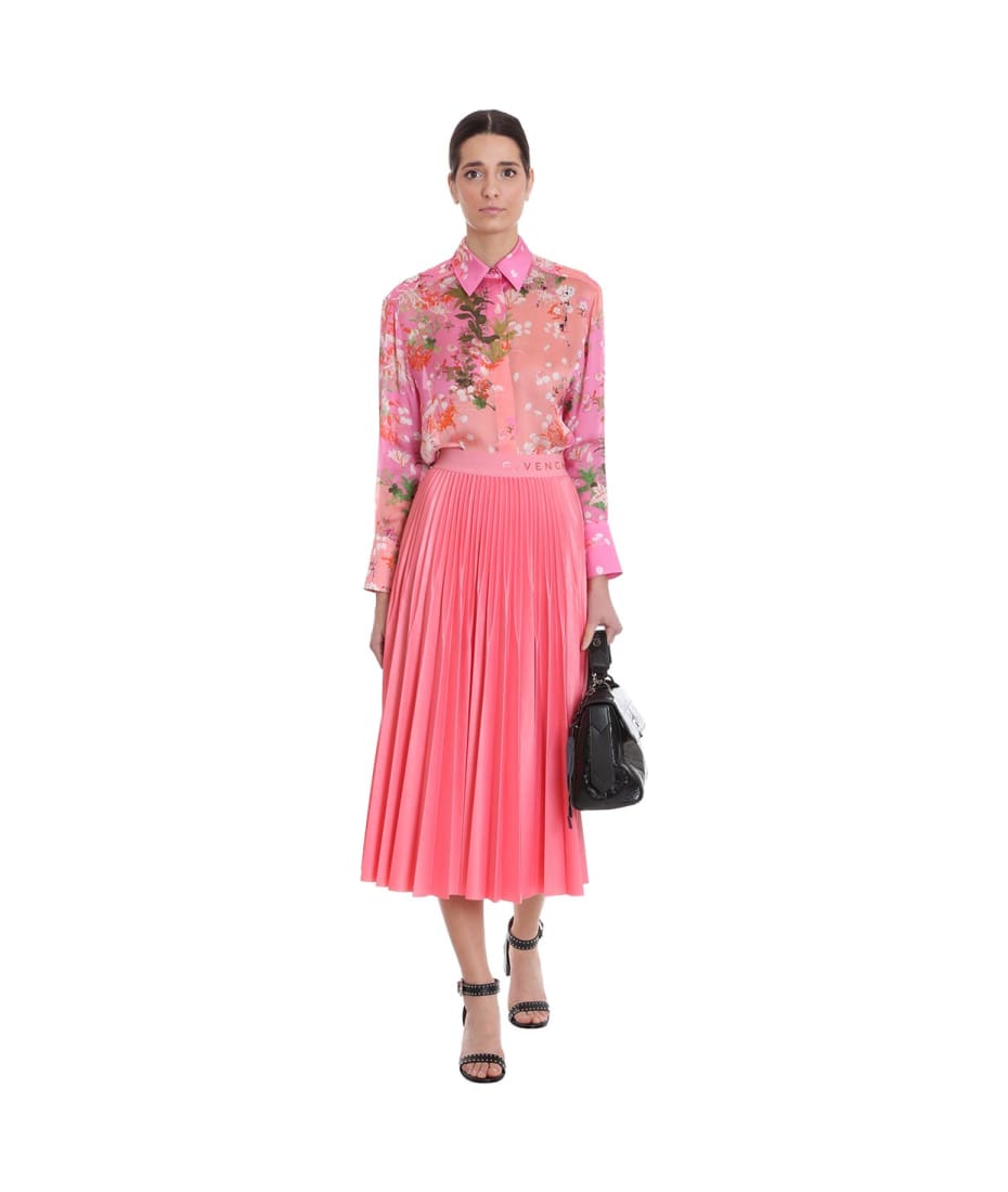 スカート GIVENCHY Pink Viscose Blend Skirt Givenchy Skirt In Rose-pink Viscose スカート 通販 | italist