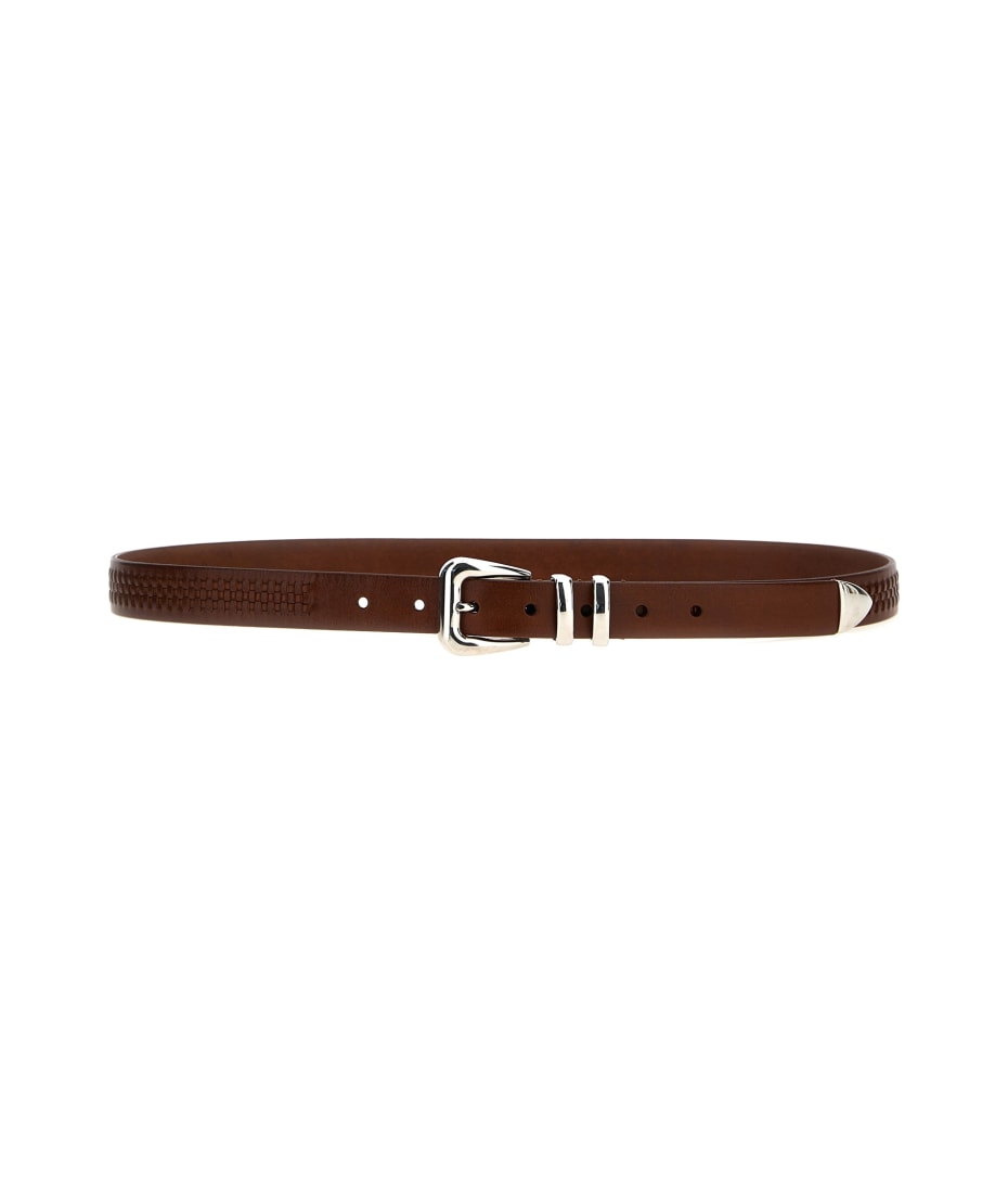 BRUNELLO CUCINELLI ブラウンレザーベルト Brunello Cucinelli Leather Belt ベルト 通販 | italist