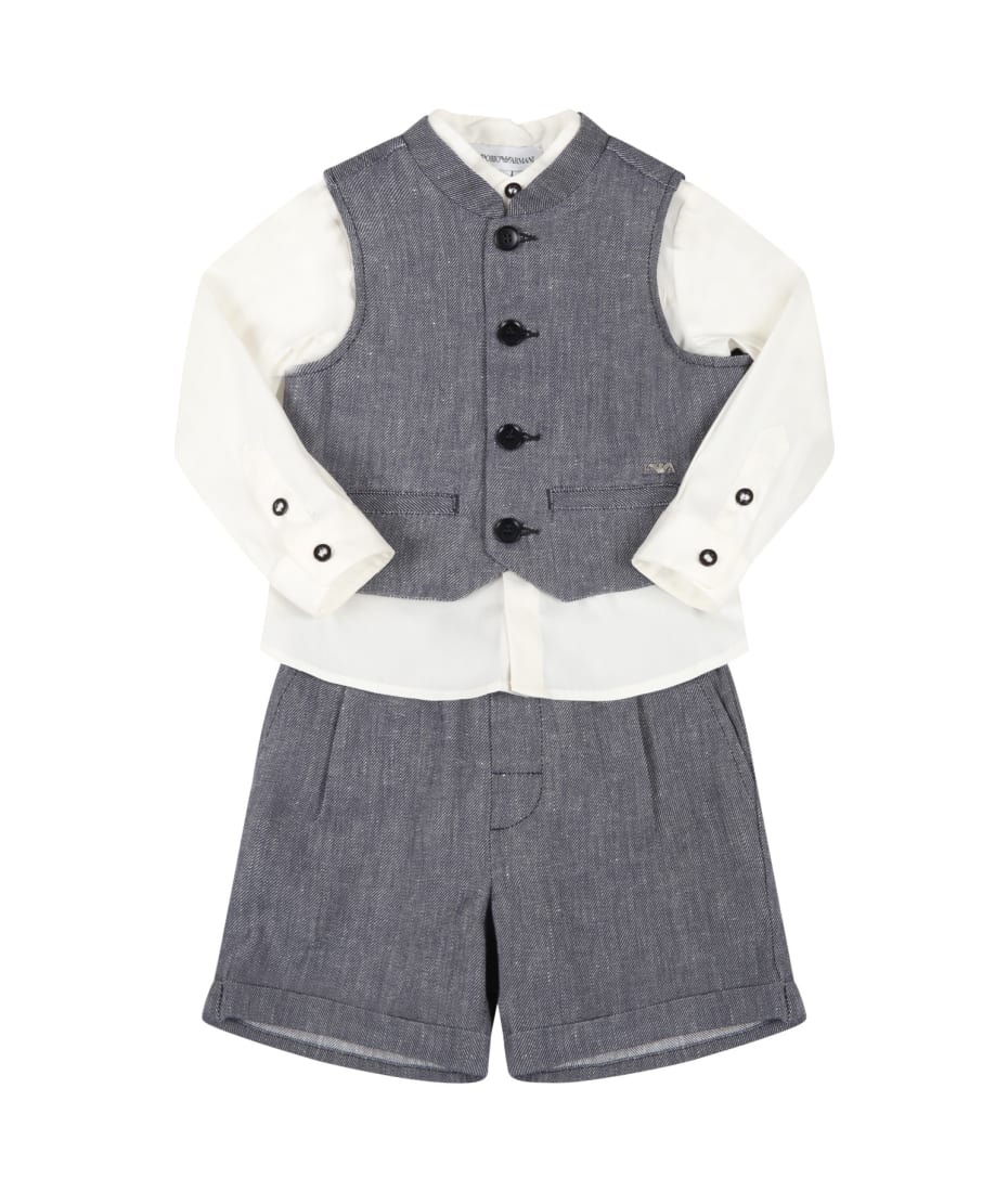 Scully op gang brengen Geelachtig Emporio Armani Multicolor Suit For Baby Boy | italist, ALWAYS LIKE A SALE
