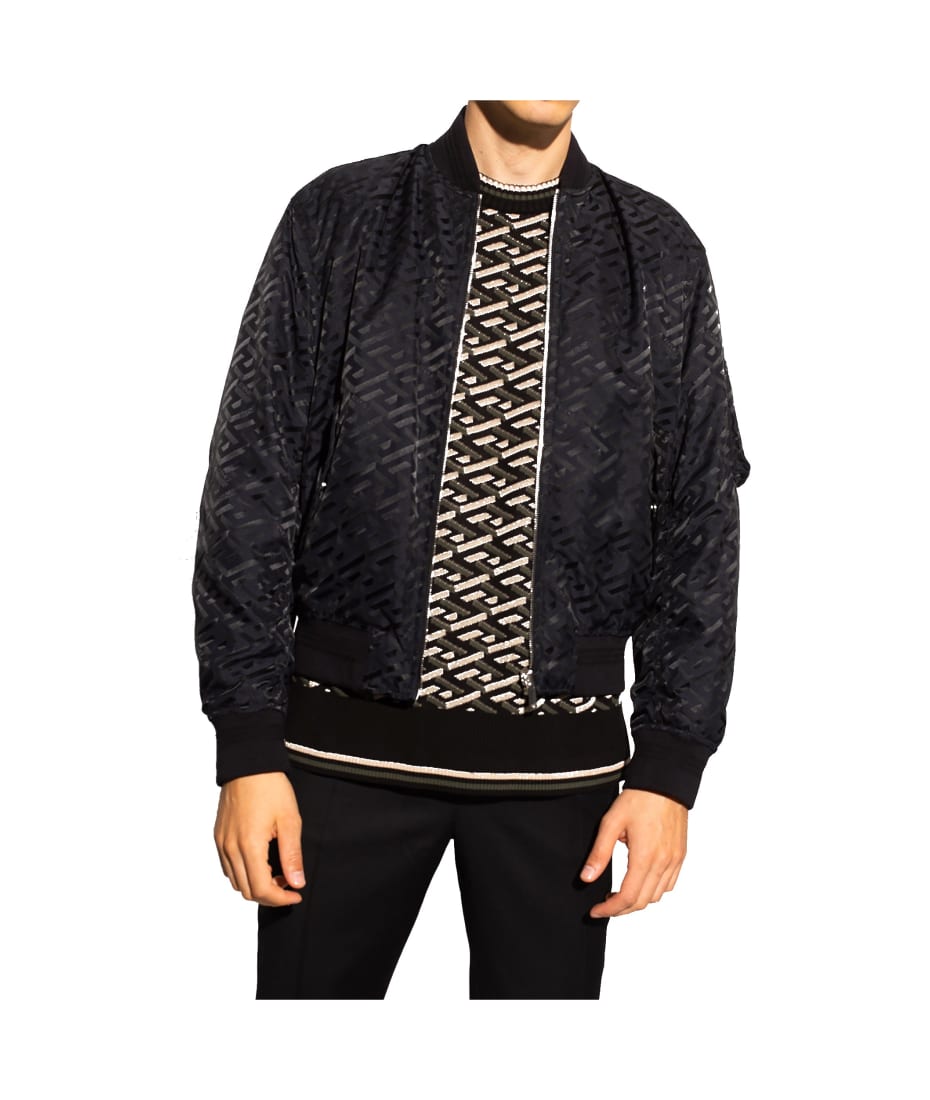 Versace Reversible La Greca Bomber Jacket