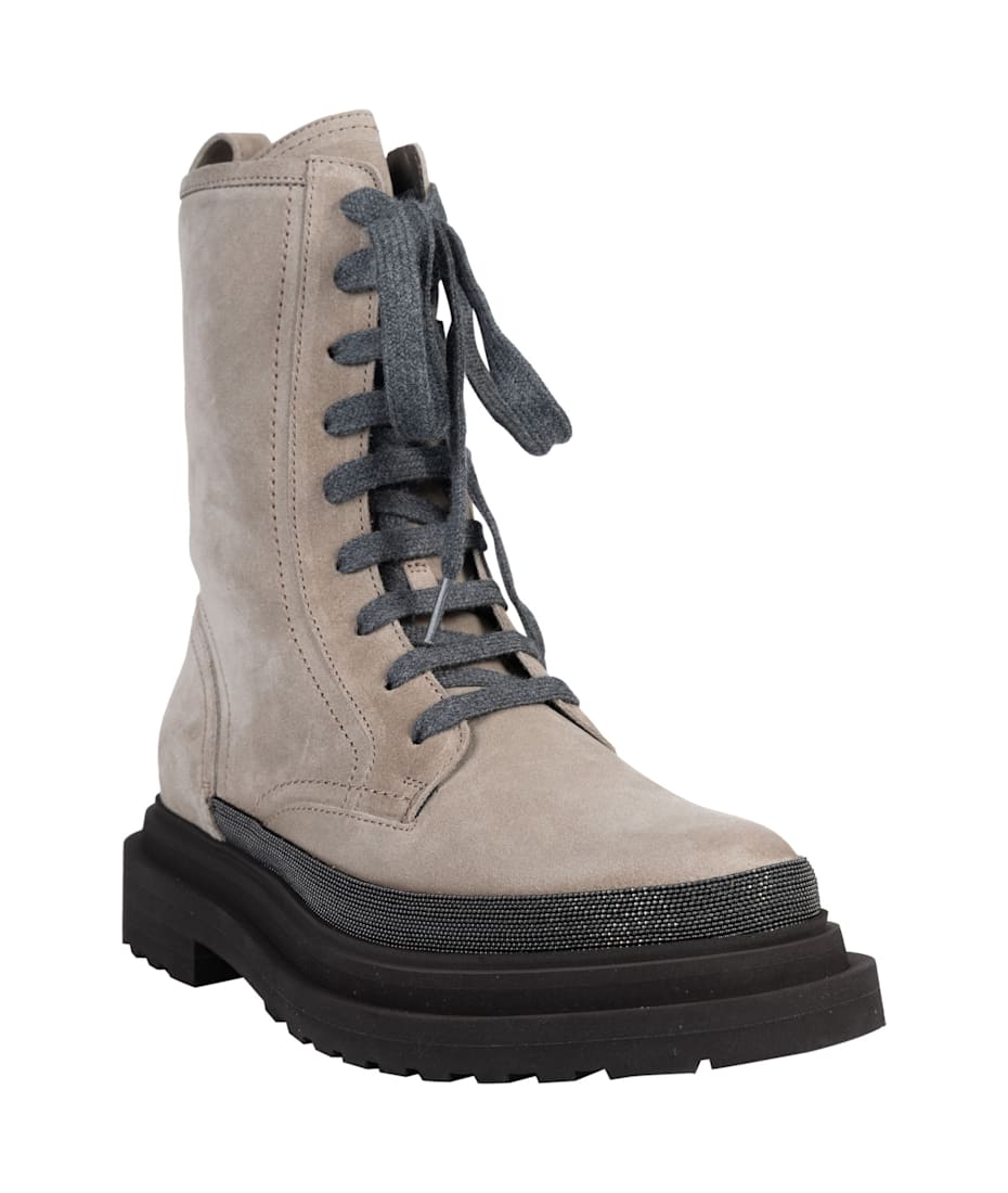 Brunello Cucinelli Hi-top Lace-up Boots | italist
