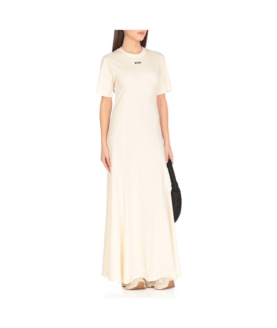 【関税&送料込】Msgm Long Dress MSGM Silk chiffon long dress with 