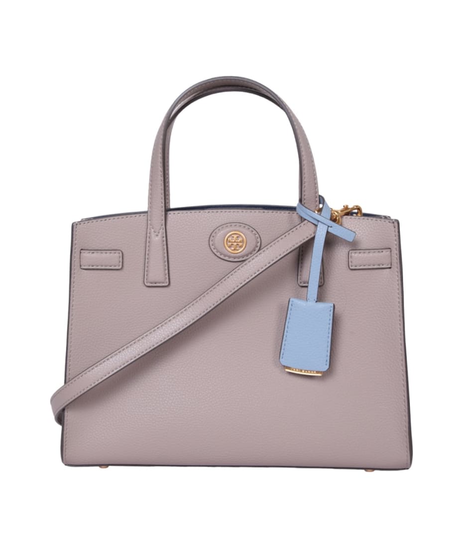 Tory Burch Robinson Small Top-handle Satchel in Gray