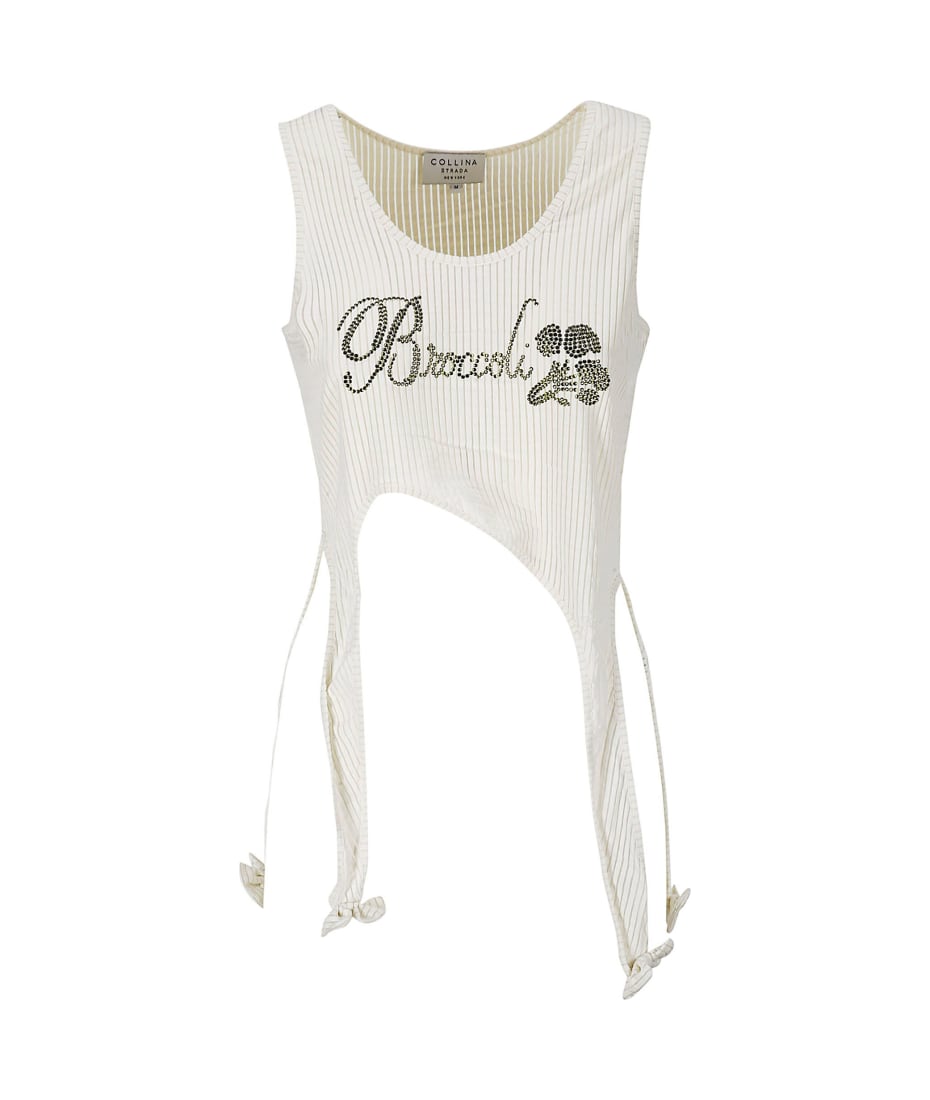 Collina Strada＞＞＞ヒルストリート ルーシュチェーントップ Collina Strada Rhinestone Thistle Tank | italist