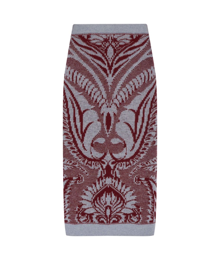 【関税&送料込】Etro Wool Blend Pencil Skirt Etro Pencil Midi Skirt In Wool-blend Fabric | italist