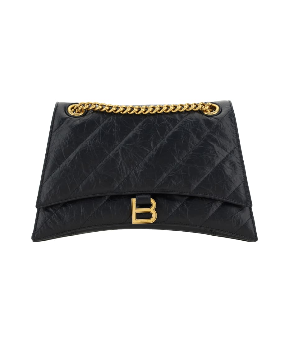 【送料&関税込】Balenciaga All Crush Shoulder Bag BALENCIAGA Crush large textured-leather shoulder bag | NET-A