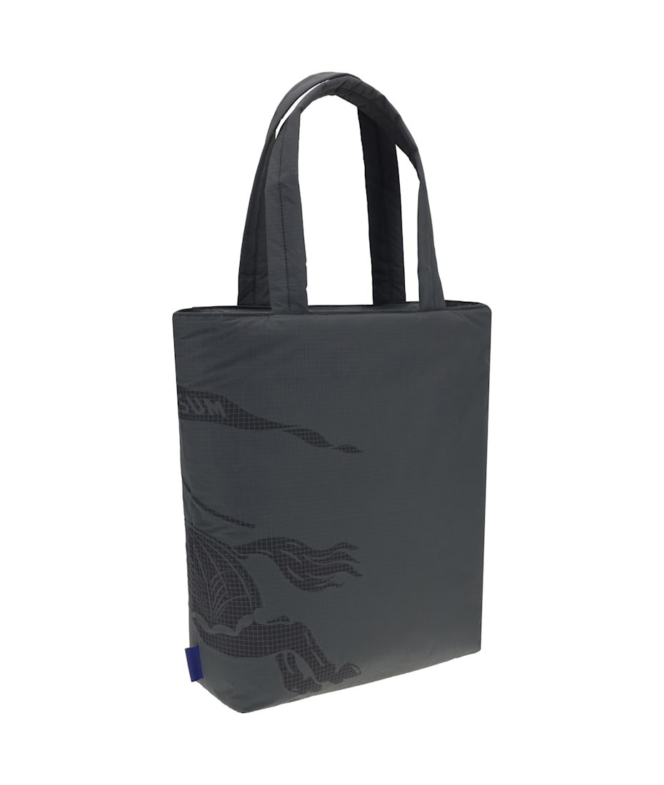 ショルダーバッグ BURBERRY Charcoal Fabric Shopping Bag Burberry Men Charcoal Fabric Shopping Bag In Gray | ModeSens
