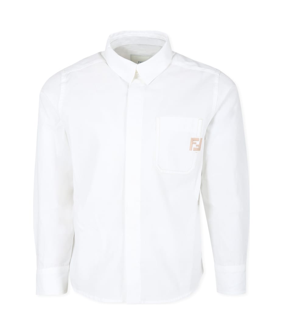 FENDI 24FW FF柄 コットンテリー オーバーサイズ Tシャツ *WHITE FS0751A4S6F0D8A_01?wid=2000&