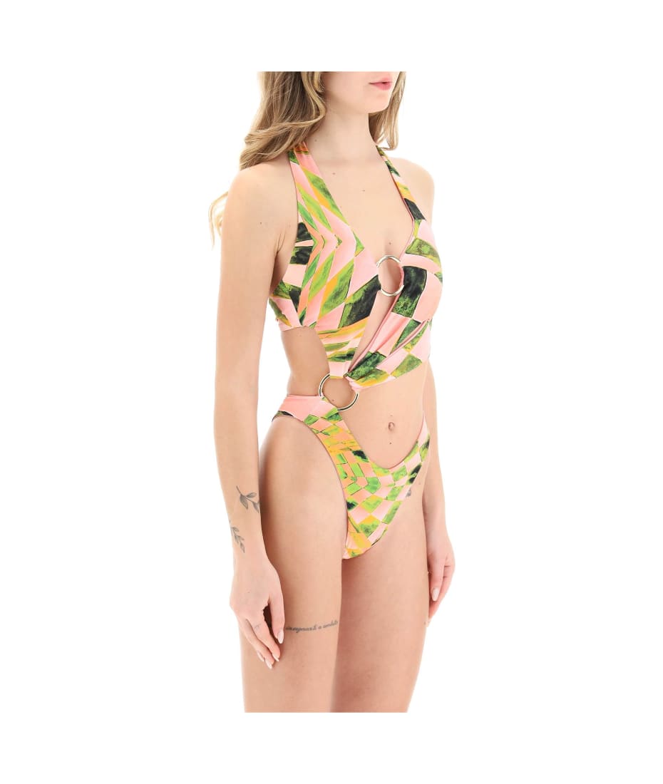 Louisa Ballou Sex Wax Halterneck Cutout Swimsuit - Farfetch