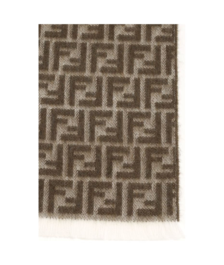 VIP【送料関税込】FENDI FF WOOL SCARF FF Wool Scarf Brown - Fendi - Men | WE IN STYLE