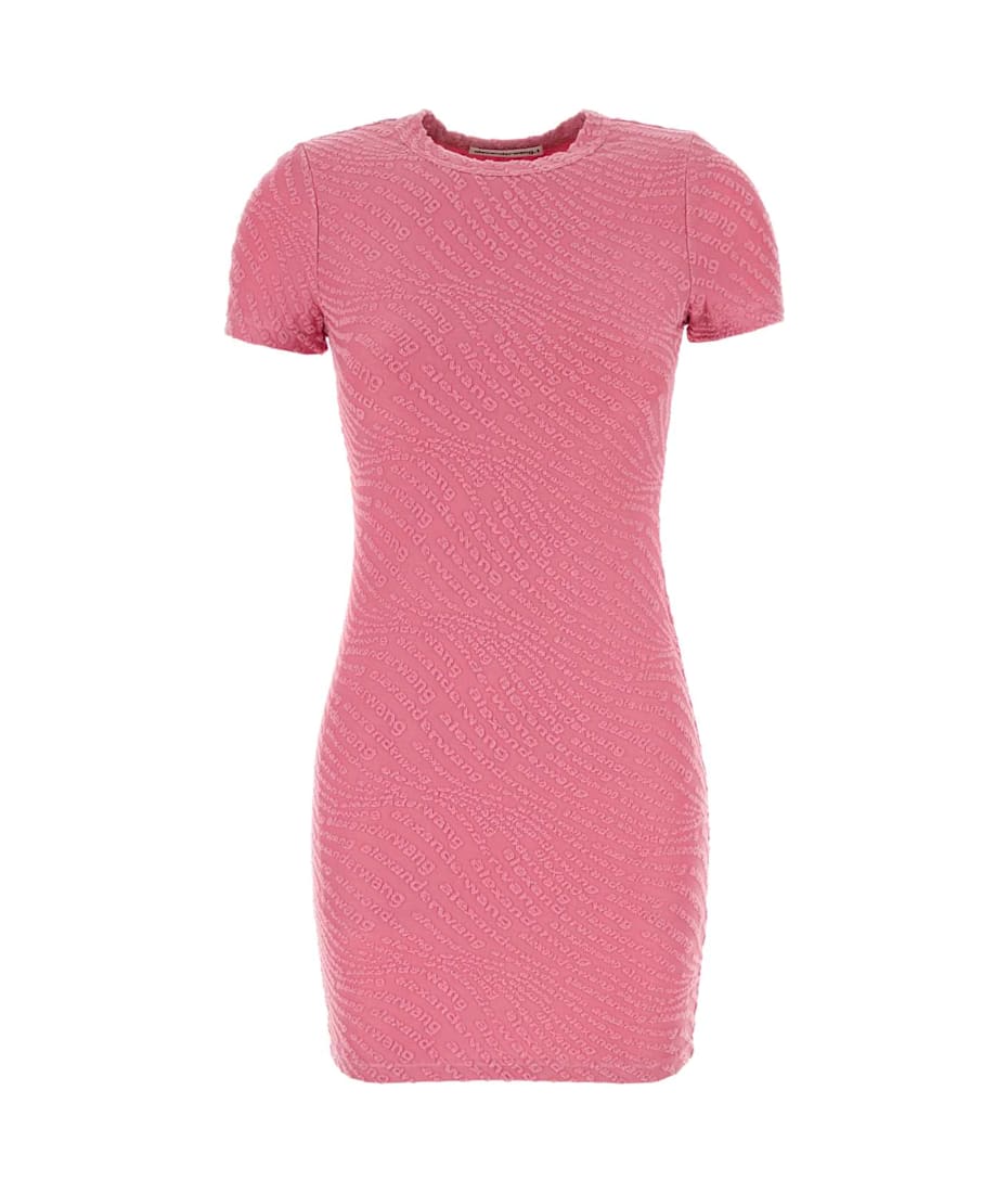 ワンピース T BY ALEXANDER WANG Pink Stretch Polyester Mini Dress T by Alexander Wang Pink Stretch Polyester Mini Dress