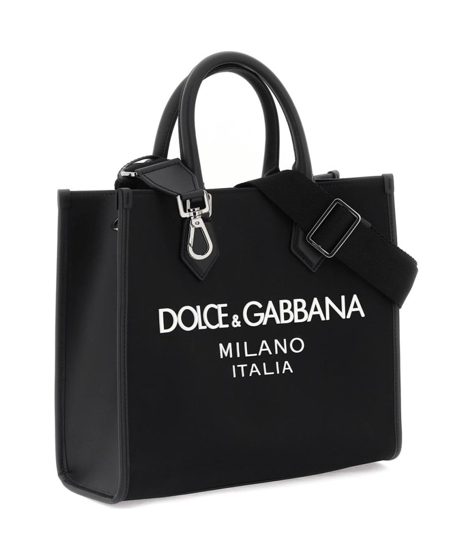 Dolce & Gabbana Nylon Logo Shopping Bag | italist