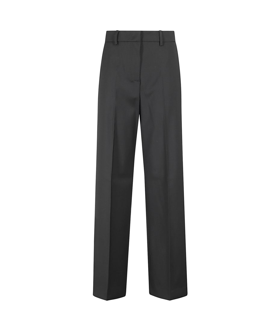 【送料&関税込】Weekend Max Mara Visual Trousers In Wool Can Wool canvas palazzo trousers, pastel green | 