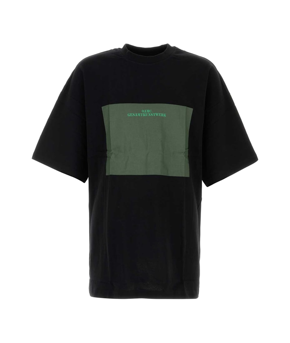 OAMC Black Cotton T-shirt | italist