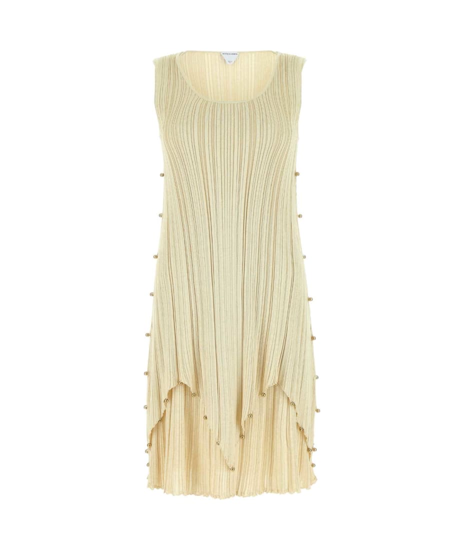 ワンピース Bottega Veneta Gold polyester blend dress Bottega Veneta Gold Polyester Blend Dress | italist, ALWAYS
