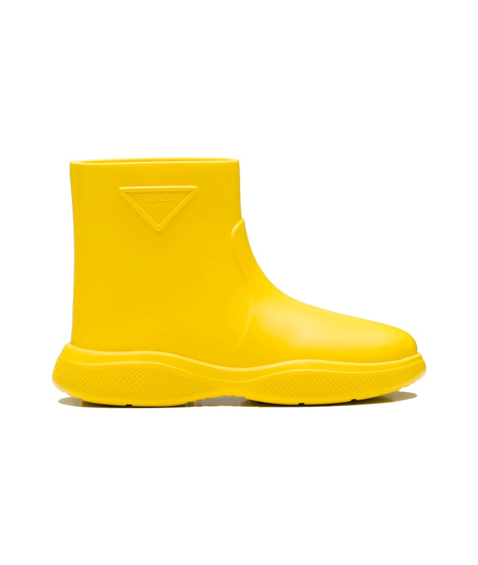 Prada Logo Rubber Boots | italist